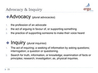 Listening tips (concentrate)21Observe non-verbal behaviour, like body language to glean meanings beyond what is being said.