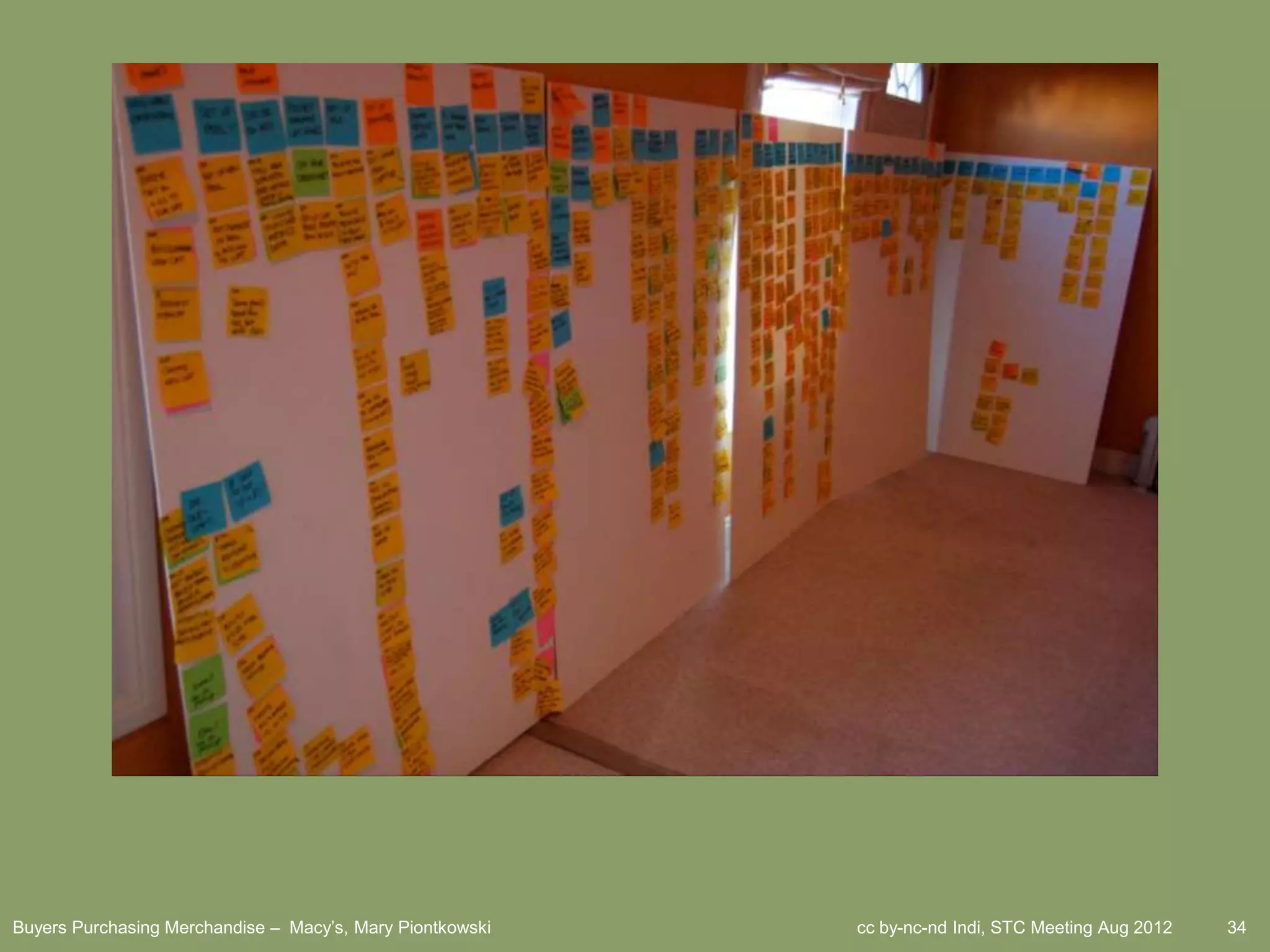 Buyers Purchasing Merchandise – Macy’s, Mary Piontkowski   cc by-nc-nd Indi, STC Meeting Aug 2012   34
 