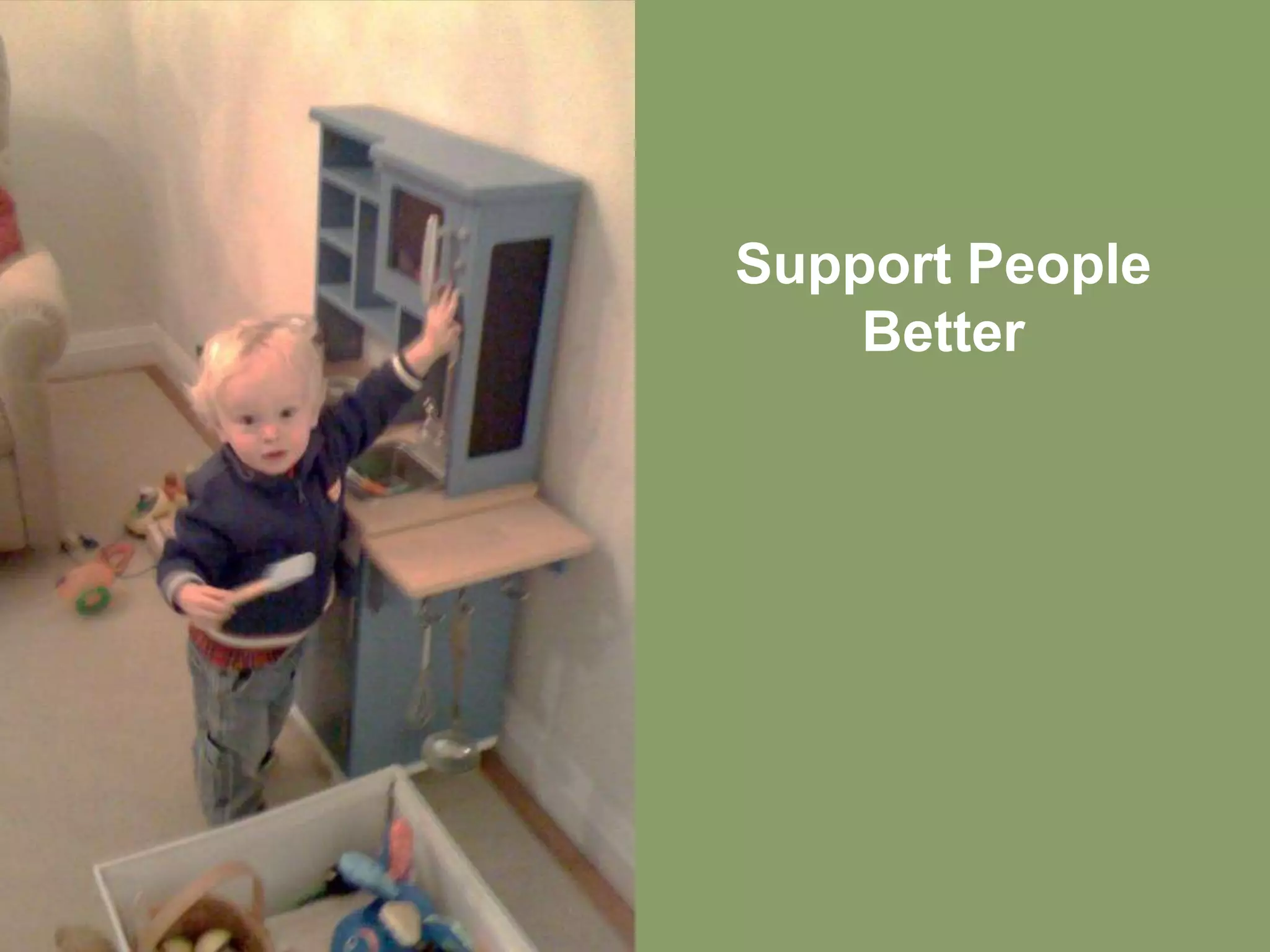 Support People
    Better
 