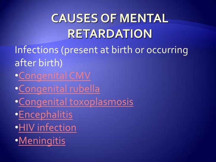 Mental retardation