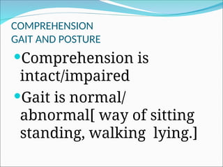 MENTAL STATUS EAMINATION[MSE] for undergraduates (Psych) | PPT