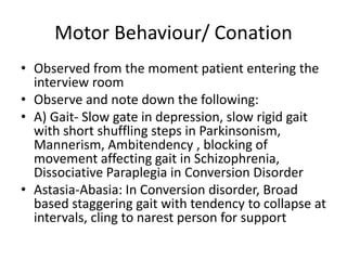 Mental status examination | PPTX