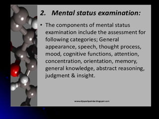 Mental status examination