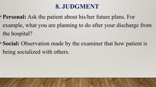 Clinical Status Examples Comprehensive Guide to Mental Status Examination in Clinical Practice ...