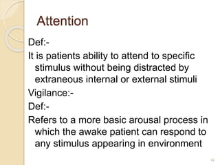 Mental status examination in Psychiatry | PPTX