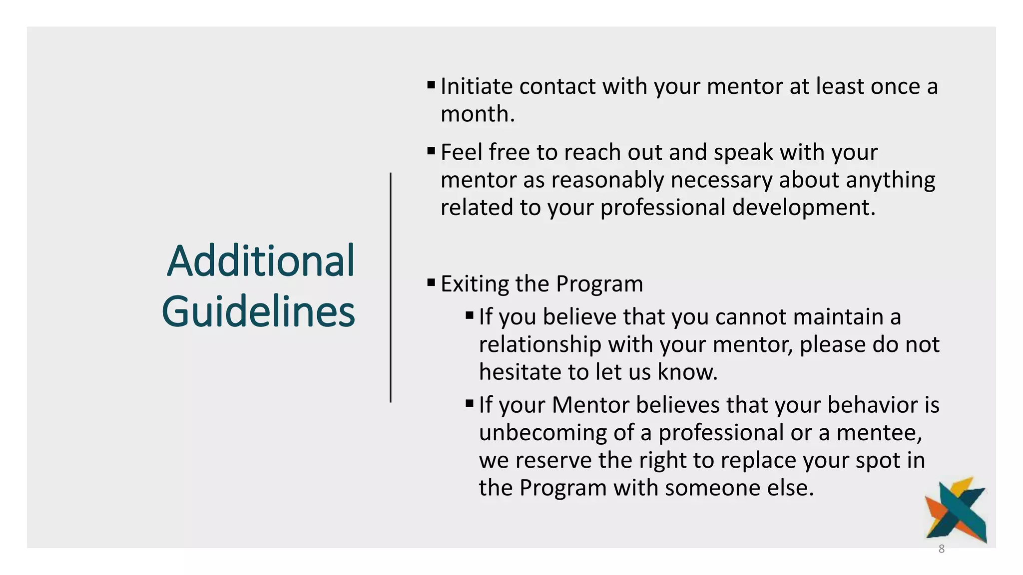 Mentee training 2021 | PPTX