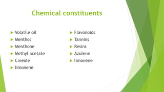 Peppermint Compound Peppermint (Mentha pipertia) | PPTX