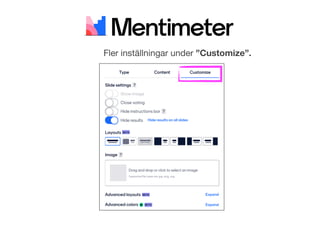 Mentimeter - en bildguide | PDF
