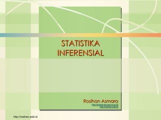 William J. Stevenson
Operations Management
8th edition
STATISTIKA
INFERENSIAL
Rosihan Asmara
http://rosihan.lecture.ub.ac.id
http://rosihan.web.id
http://rosihan.web.id
 