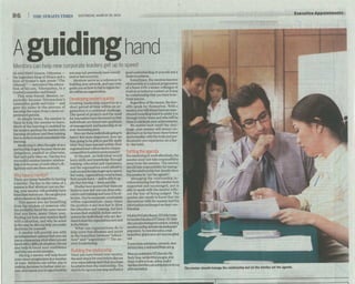 Mentor   A guiding hand - The Straits Times  29 March 2014