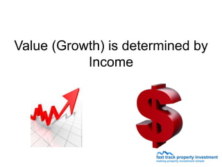 Value (Growth) is determined by
           Income
 