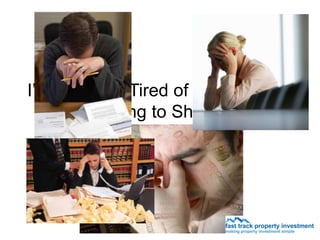 I’m Sick and Tired of Working 9 to
 5 with Nothing to Show for It???
 