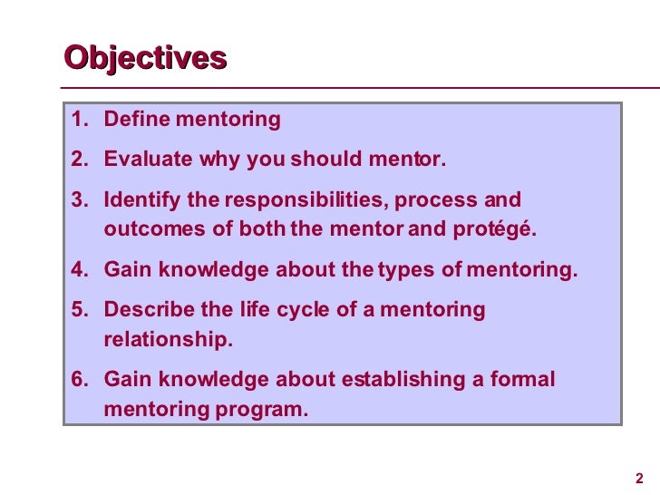 Launching an Effective Mentoring Program
