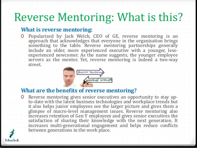 What is reverse mentorship image