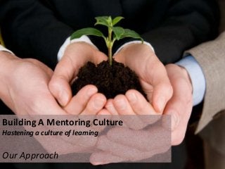 Building A Mentoring Culture
Hastening a culture of learning
Our Approach
 