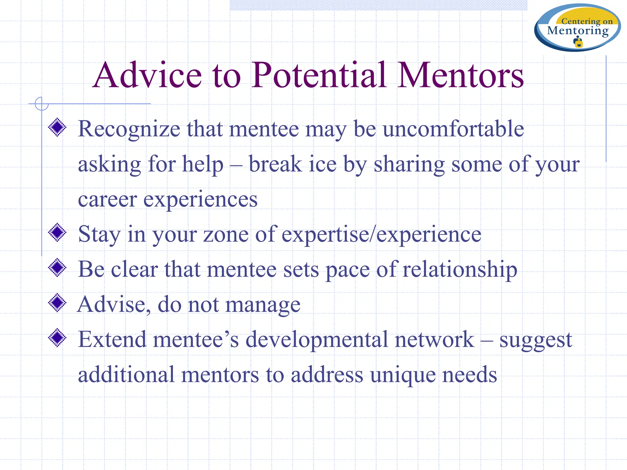 mentoring programs and roles of mentors & mentee.ppt
