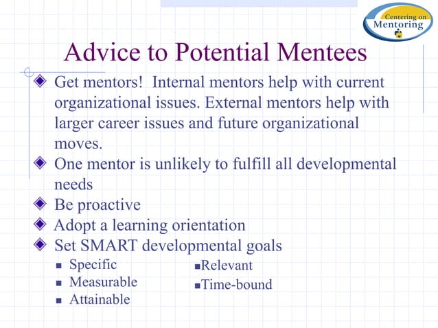 mentoring programs and roles of mentors & mentee.ppt