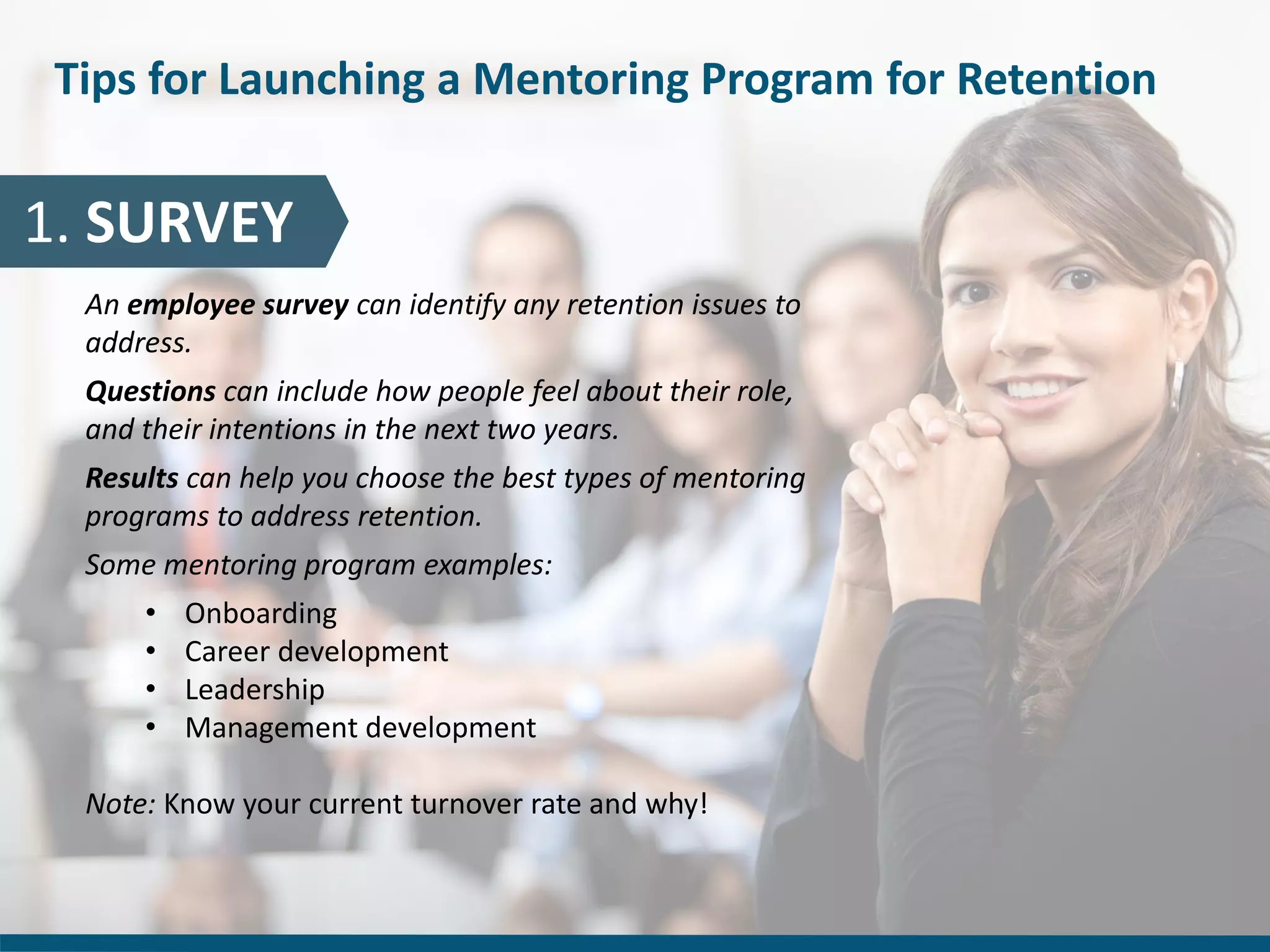Employee Retention - How having a mentoring program can assist | PPTX