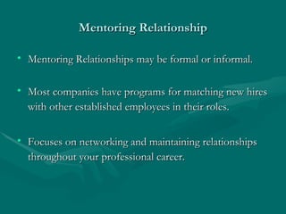 Mentoring In The Workplace | PPT