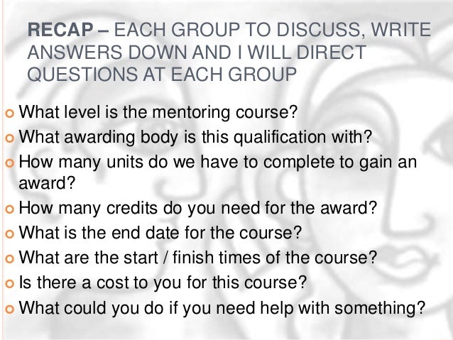 Mentoring week 2