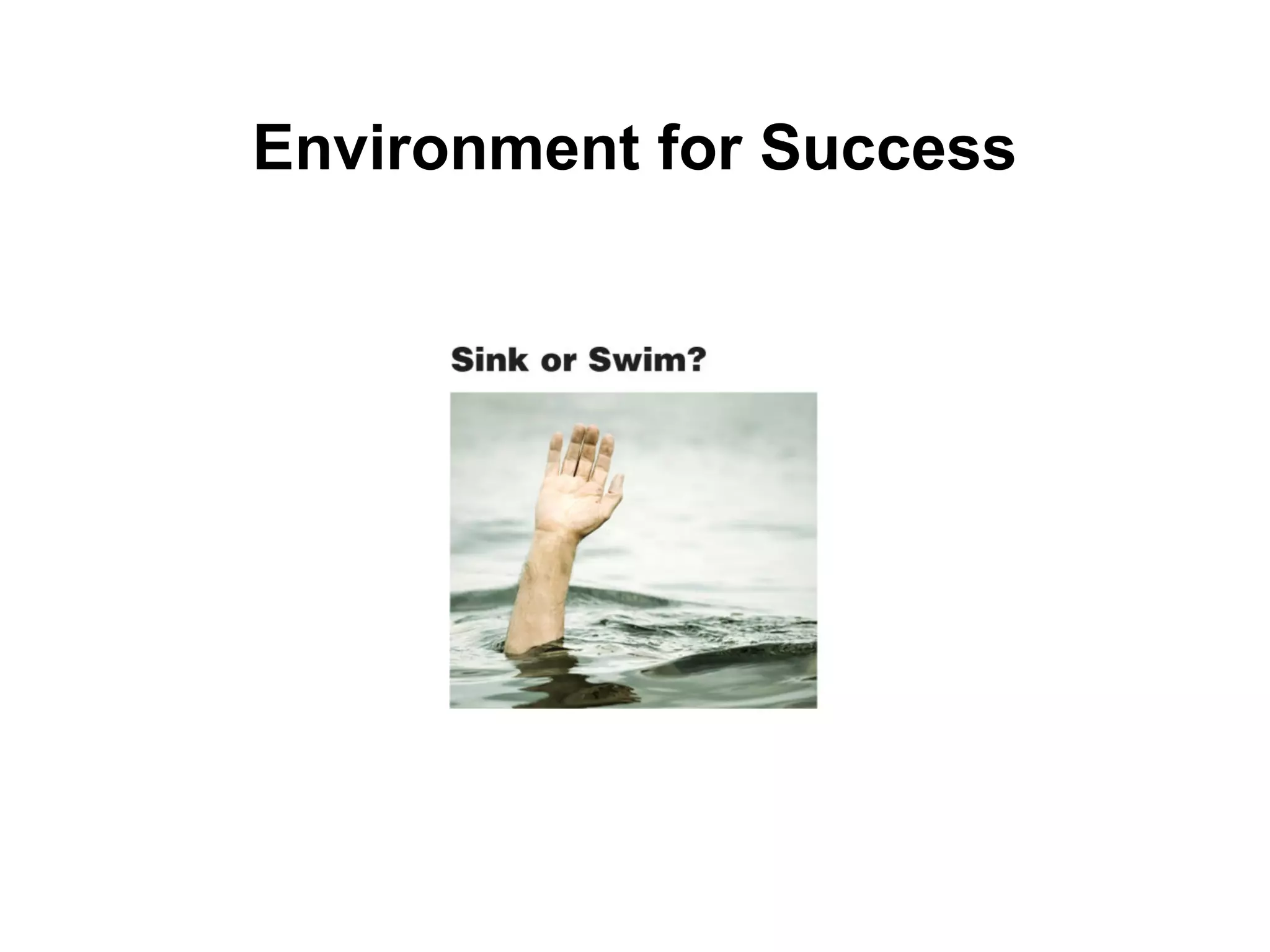 Environment for Success
 