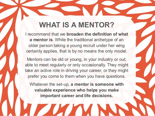 Mentoring 101 Mentoring 101