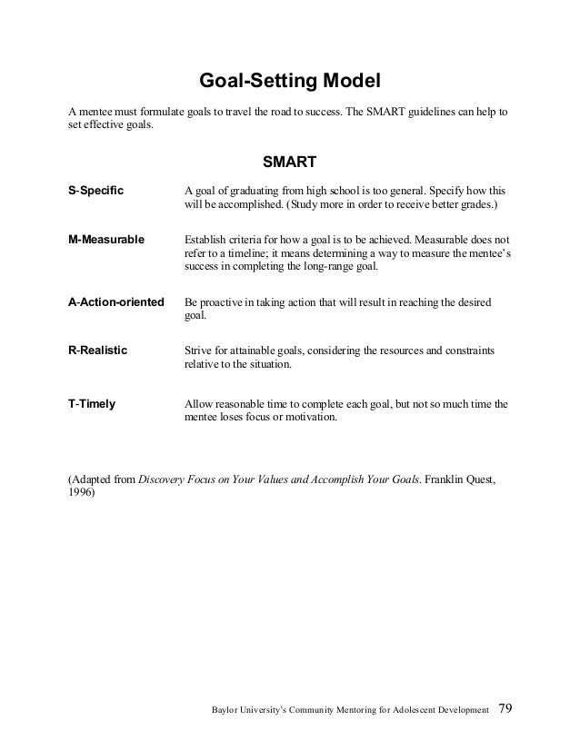 Setting Goals and Making Decisions