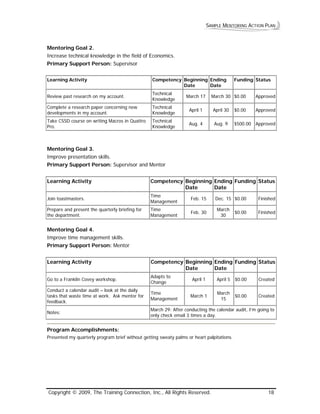 Mentoring action plan_workbook | PDF