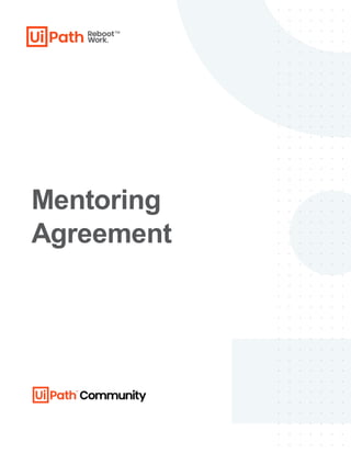 Mentoring
Agreement
 