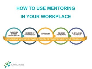 HOW TO USE MENTORING
IN YOUR WORKPLACE
 