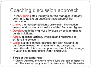 Mentoring & coaching for optimal performance
