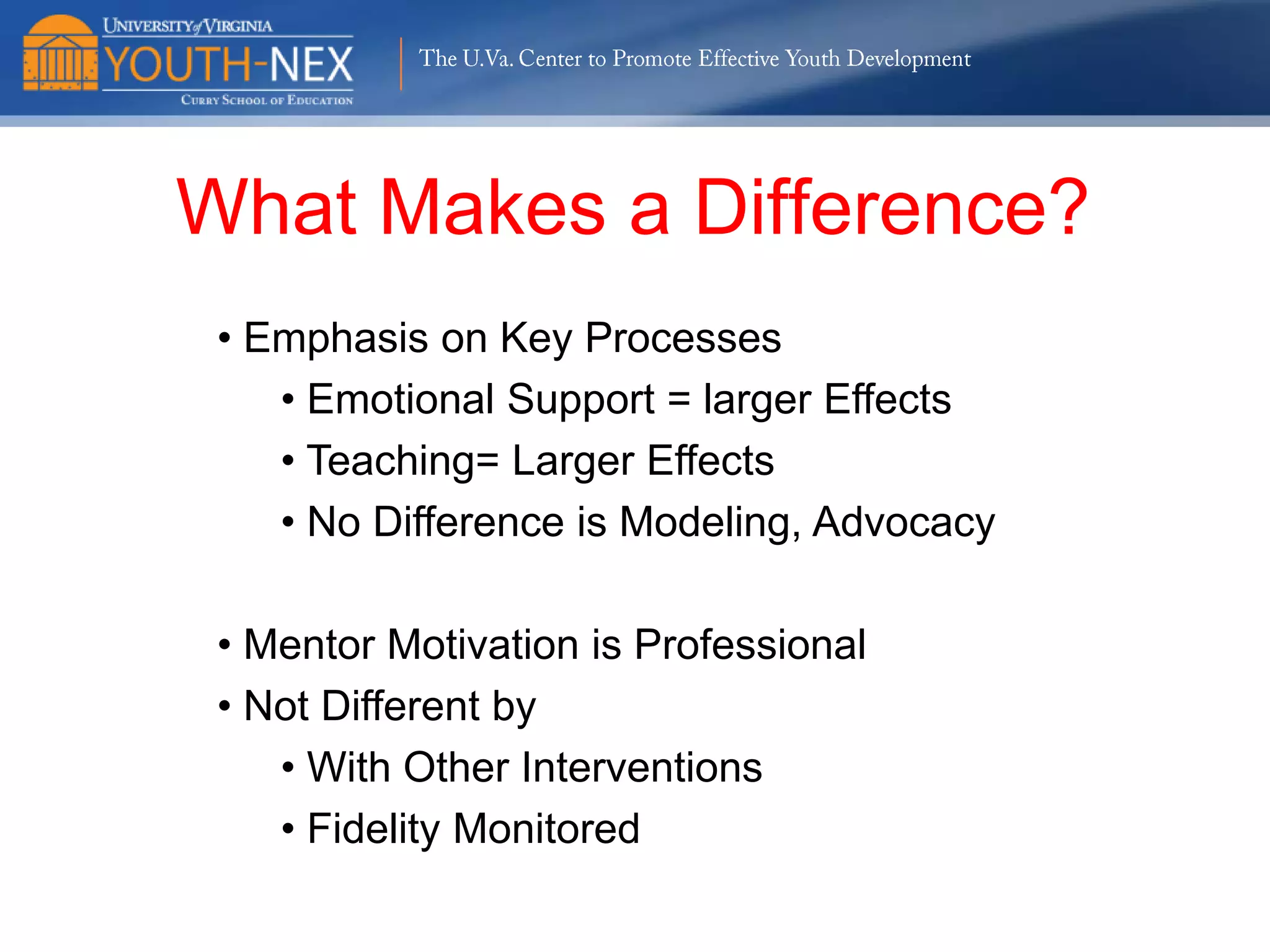 The U.Va. Center to Promote Effective Youth Development

Neighborhood Effects on Trajectory
Relation to Functioning
as Young Adult

 
