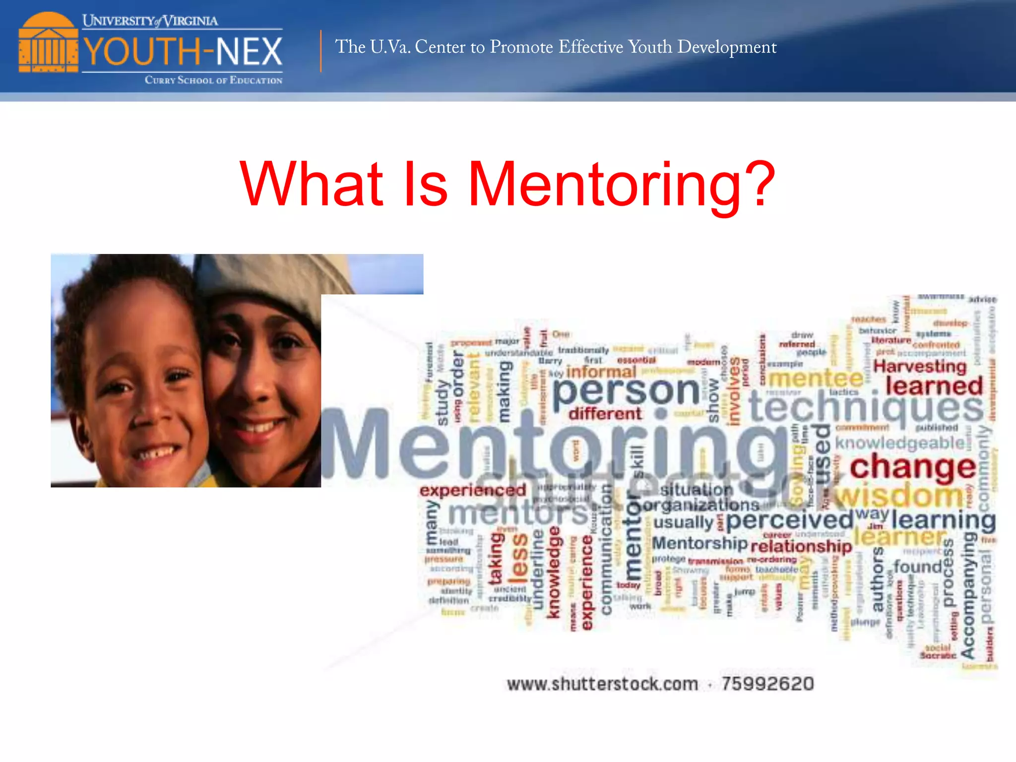 The U.Va. Center to Promote Effective Youth Development

Community
Community
Neighborhood
Neighborhood
Family
Family
Child
Child

Multiple Influences
Interacting Over
Development

 