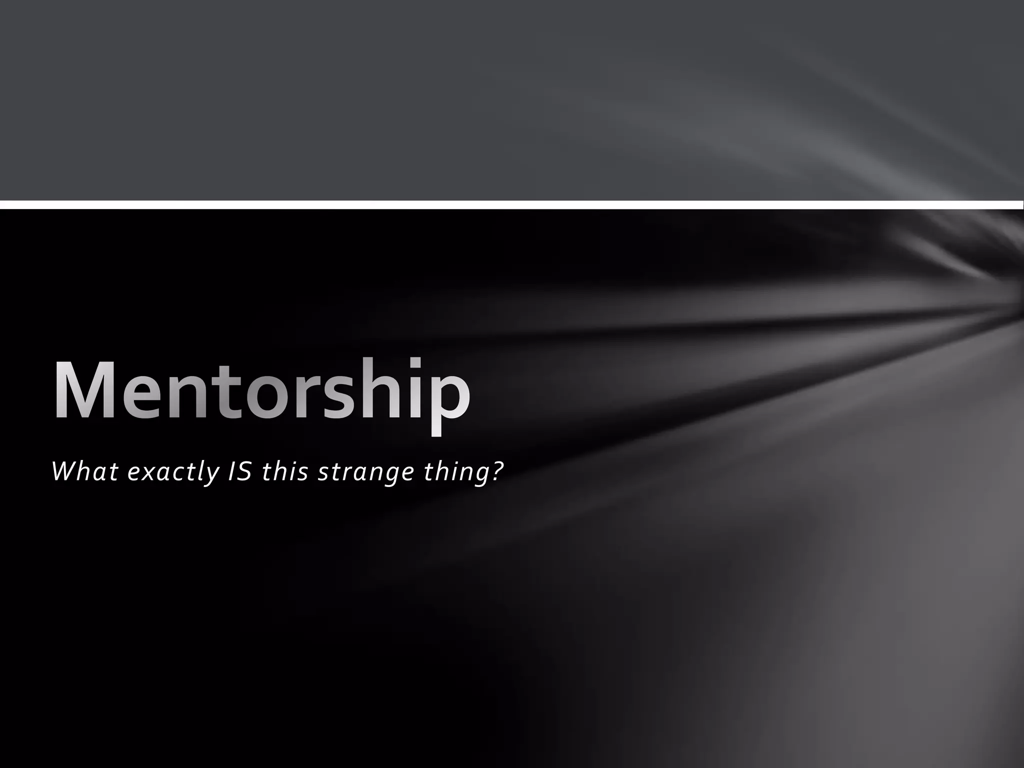 What exactly IS this strange thing?
 