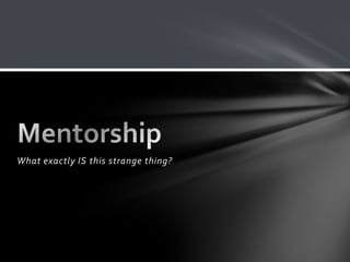 What exactly IS this strange thing?
 