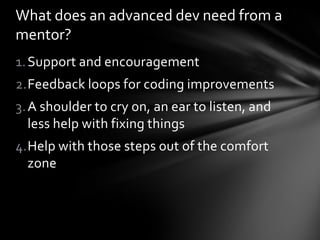 Mentoring developers - Zendcon 2012