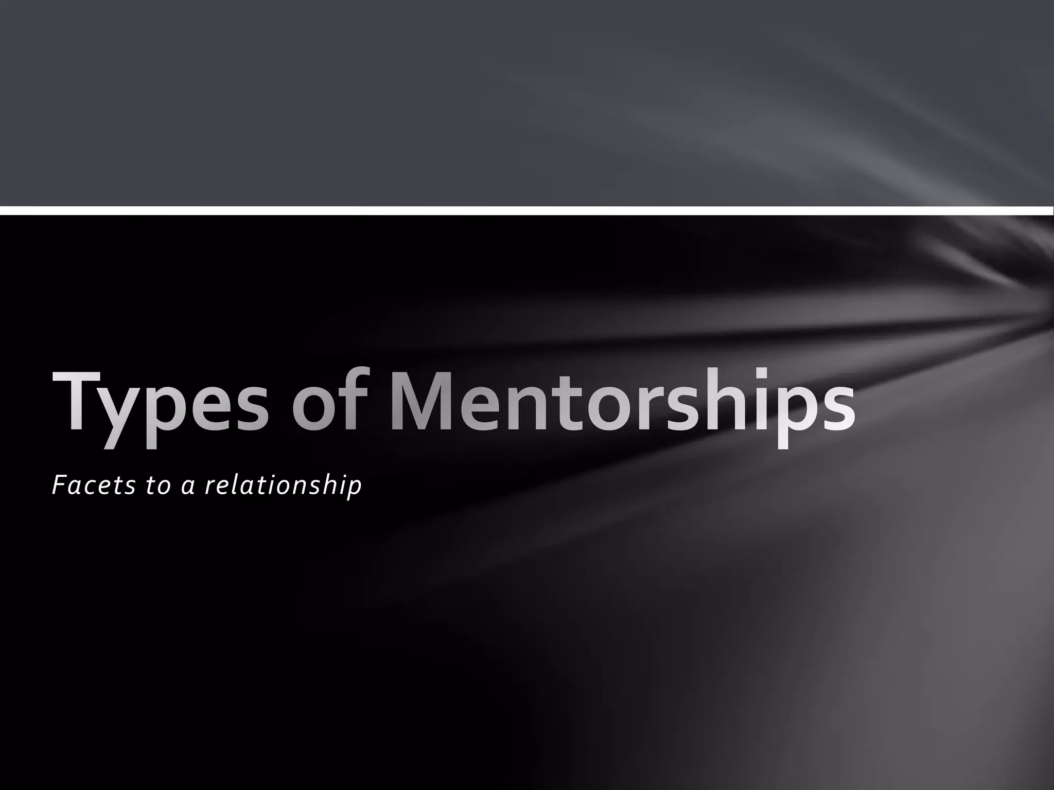 Facets to a relationship
 