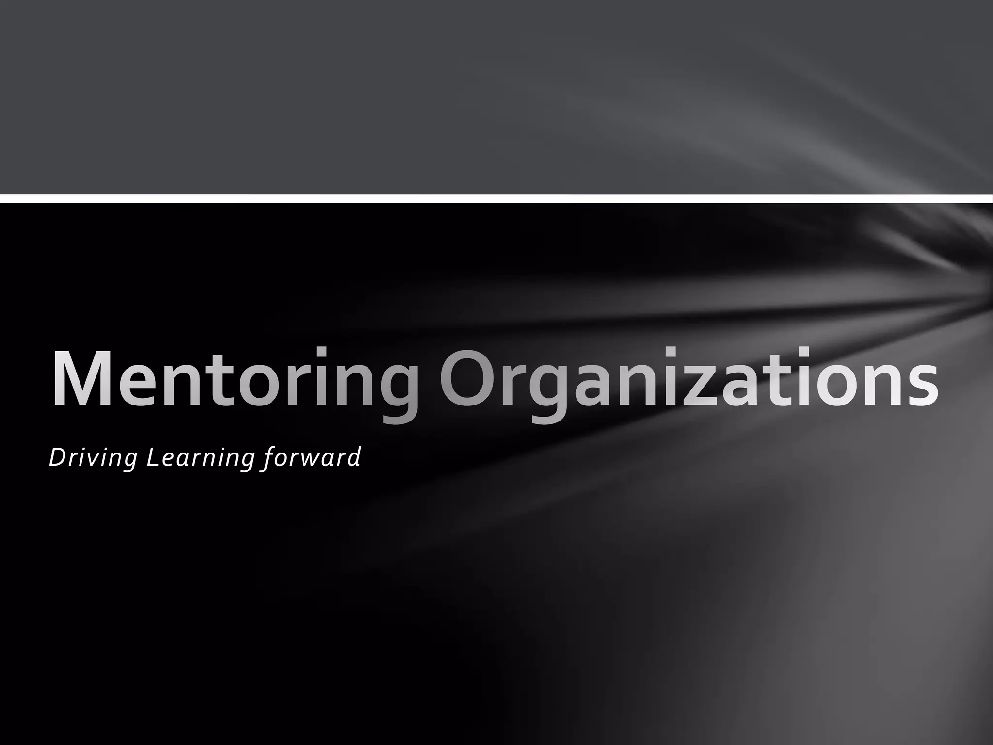 Driving Learning forward
 