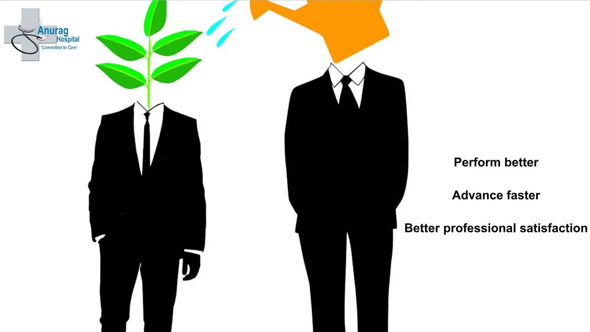 Perform better
Advance faster
Better professional satisfaction
 