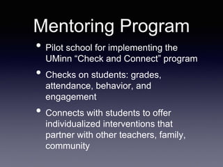 Mentoring Program Introduction for Teachers | PPTX