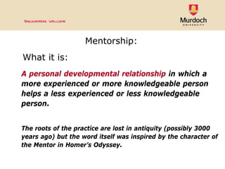 Mentoring & Leadership Development Seminar | PDF | Adult Education ...
