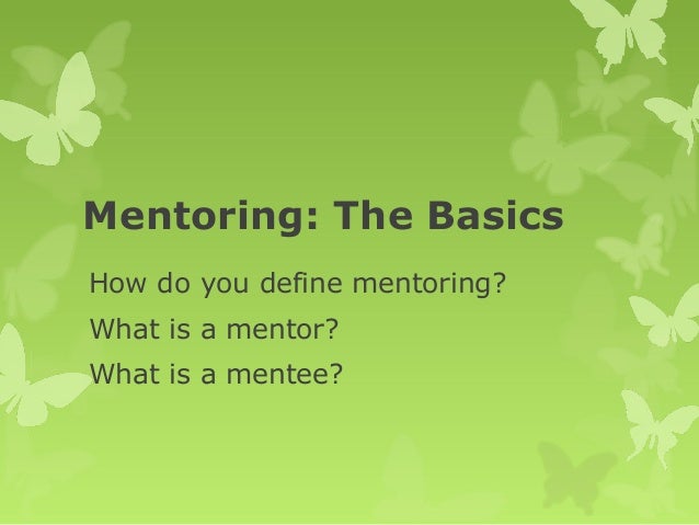 Why Mentoring