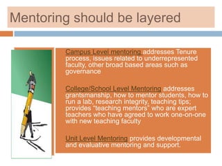 The mentor becomes a sounding board and supporter in the way the chair cannot