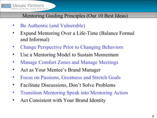 Mentoring Principles Mentoring overivew 121411 | PPT