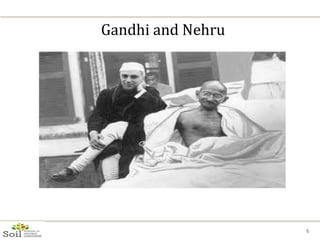 Gandhi and Nehru 