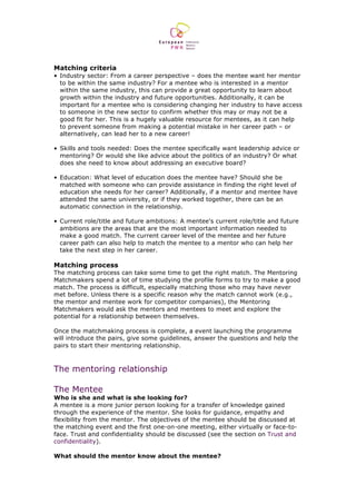 EPWN Marseille-Provence Mentoring programme | PDF