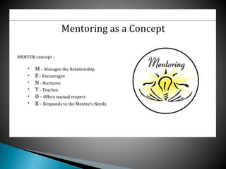 Mentoring session for orientation day