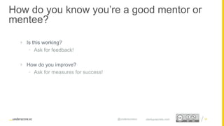 Proprietary and Confidential
How do you know you’re a good mentor or
mentee?
39startupsecrets.com@underscorevc
 Is this working?
• Ask for feedback!
 How do you improve?
• Ask for measures for success!
 