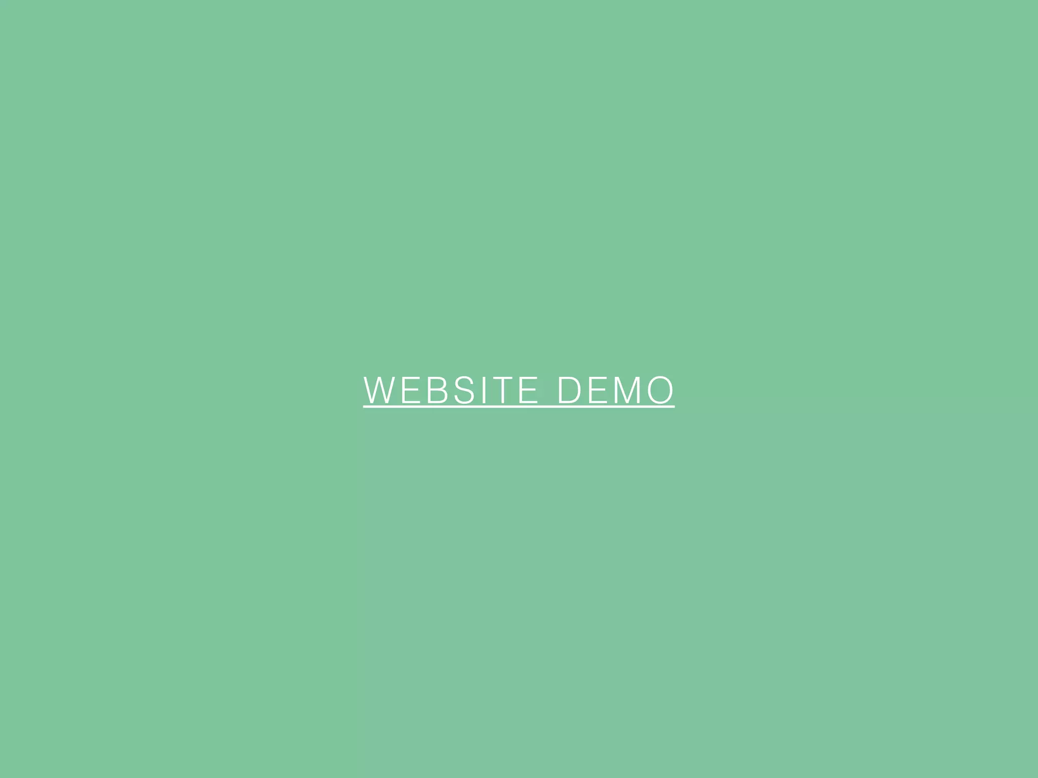 WEBSITE DEMO
 