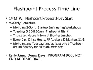 Startup Engineering Flashpoint Batch 3 Better Startups Faster | PPT